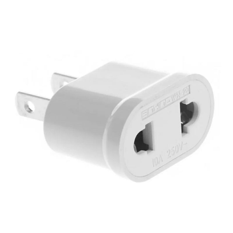 Phích cắm điện chuyển đổi chân dẹp sang chân tròn cho thiết bị điện thông dụng