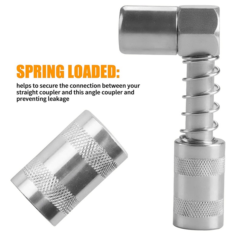 Set 4 Đầu Nối Ống Mỡ 90 Độ Kèm 3 Hàm Mỡ Cho Xe Tải