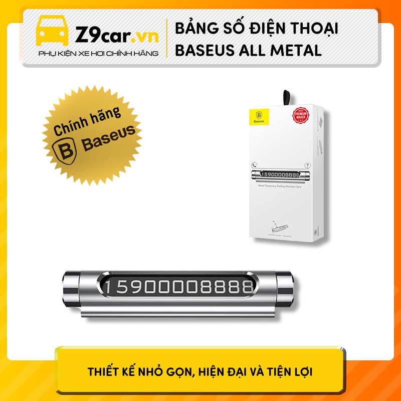 Bảng số điện thoại Baseus All Metal Temporary Parking Number Plate Series 2