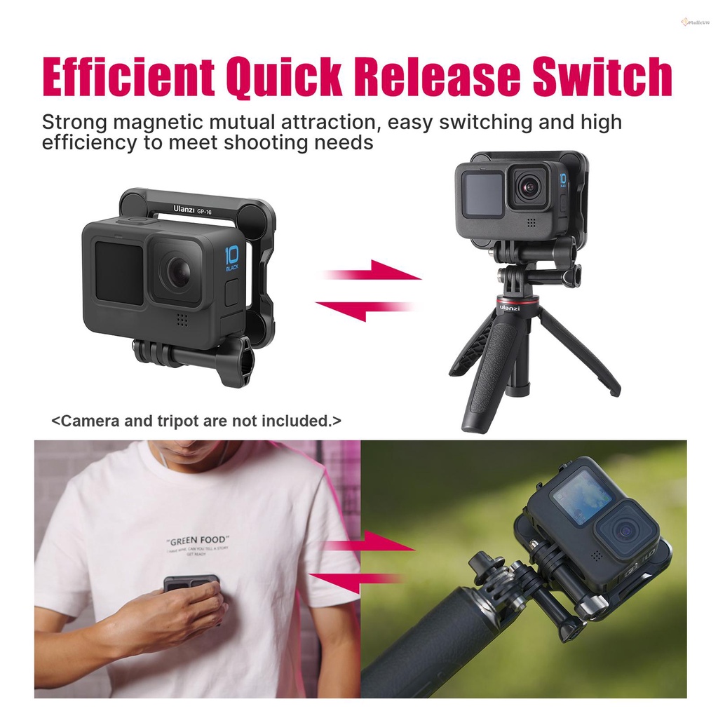 Giá đỡ từ tính Ulanzi GP-16 3 trong 1 cho camera thể thao 10/9/8