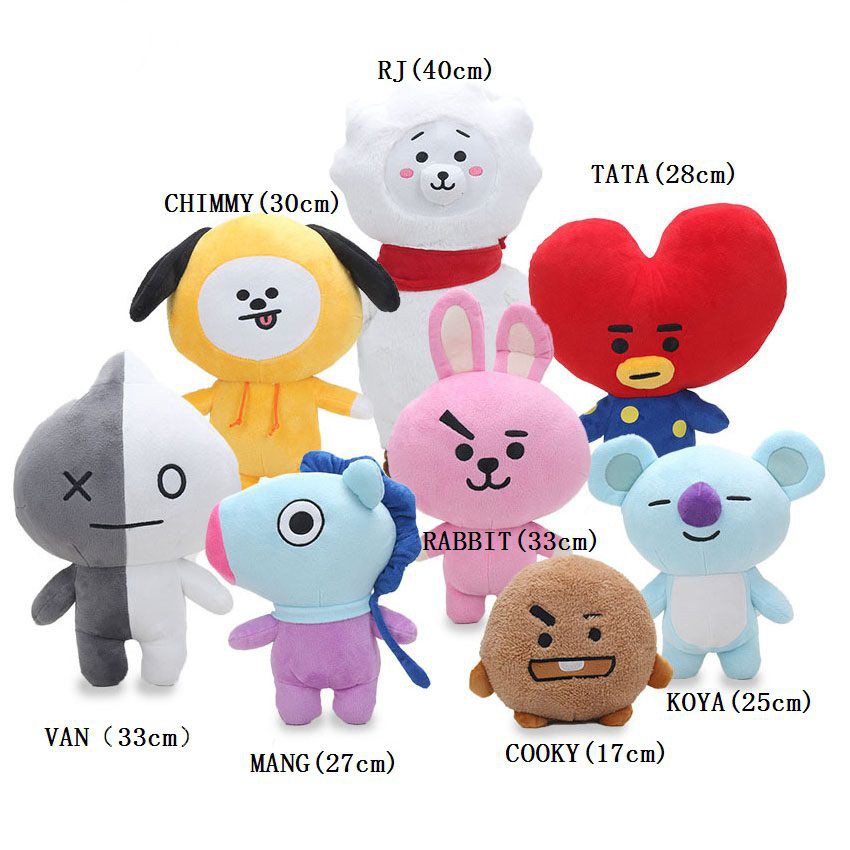 Thú nhồi bông chủ đề BTS BT21 dễ thương