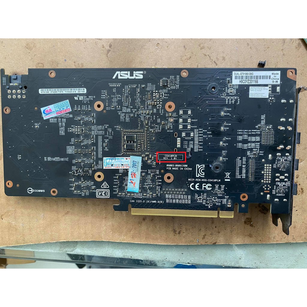 Sơ đồ mạch Boardview card ASUS DUAL-GTX1060-06G mã board CG410PML rev 1.01