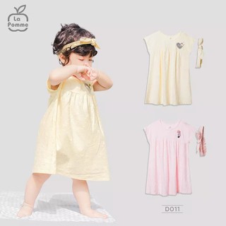 ĐẦM CHỮ A KÈM BĂNG ĐÔ CHO BÉ GÁI