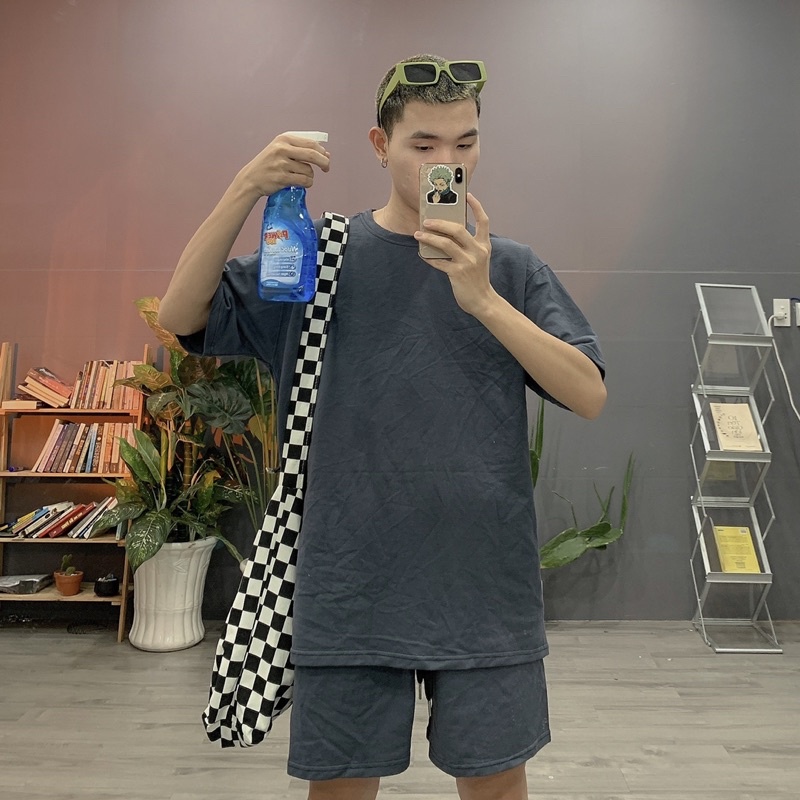 SET BỘ QUẦN ÁO THUN COTTON FULL MÀU FORM UNISEX (hình chụp thật)