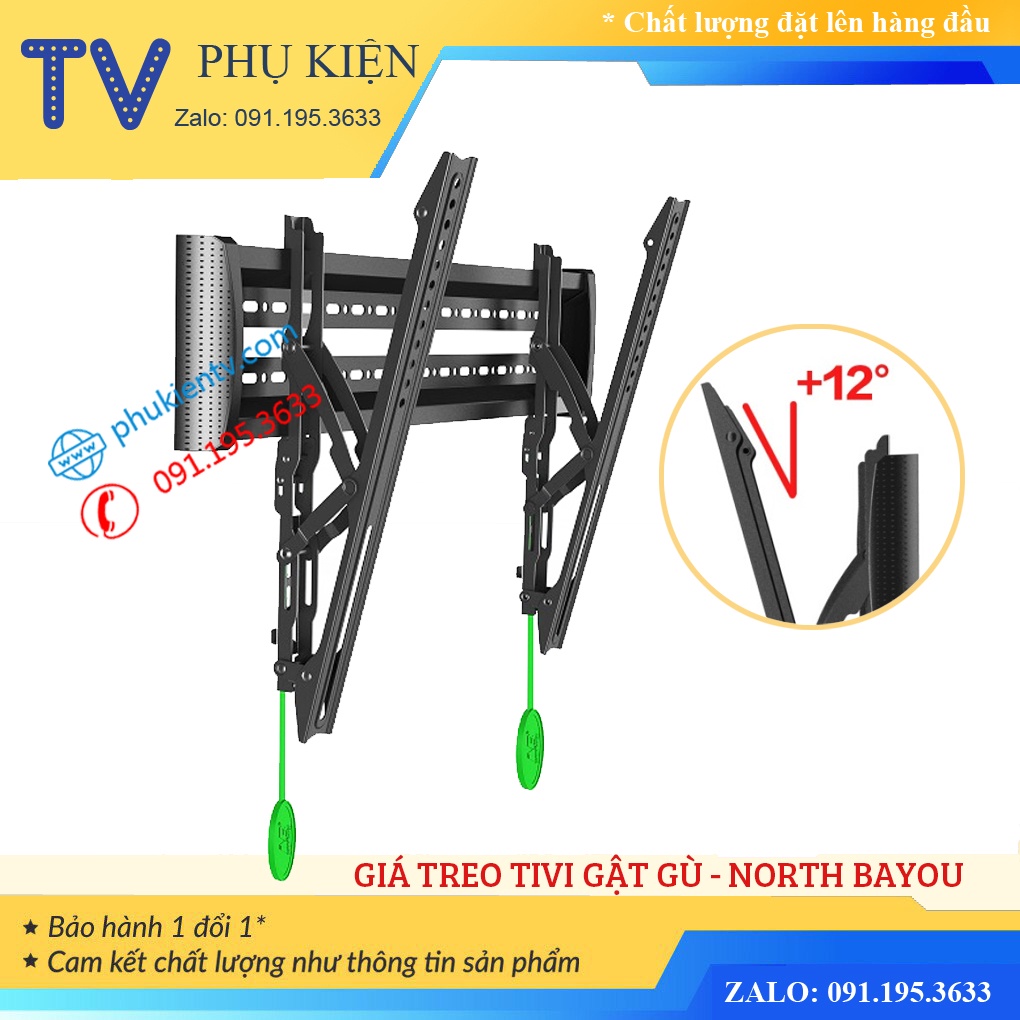 Giá treo tivi gật gù NB C2T 32 - 55 inch / Khung treo tivi điều chỉnh độ nghiêng - Hàng Nhập Khẩu