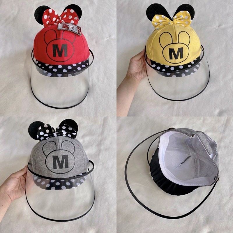 Nón chống dịch/ bụi Mickey cho trẻ sơ sinh đến 1.5 tuổi