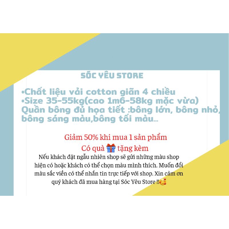 Quần đùi nữ mặc nhà, vải thun, chạy viền, đủ họa tiết có dây rút