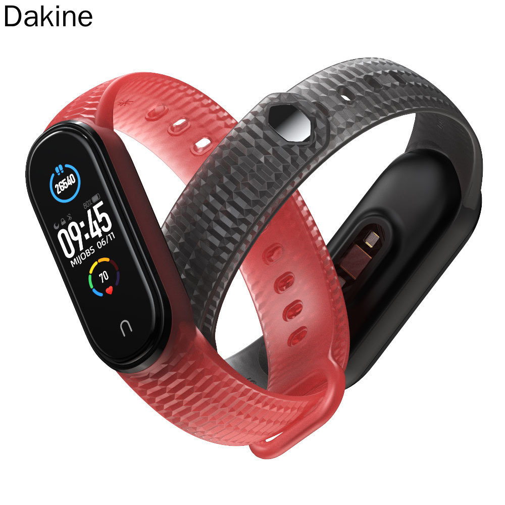 Dakine For Xiaomi Mi Band 6 5 4 3 Strap Silicone Bracelet MiBand 6 Translucent Wristband for Global Version NFC Pulseira