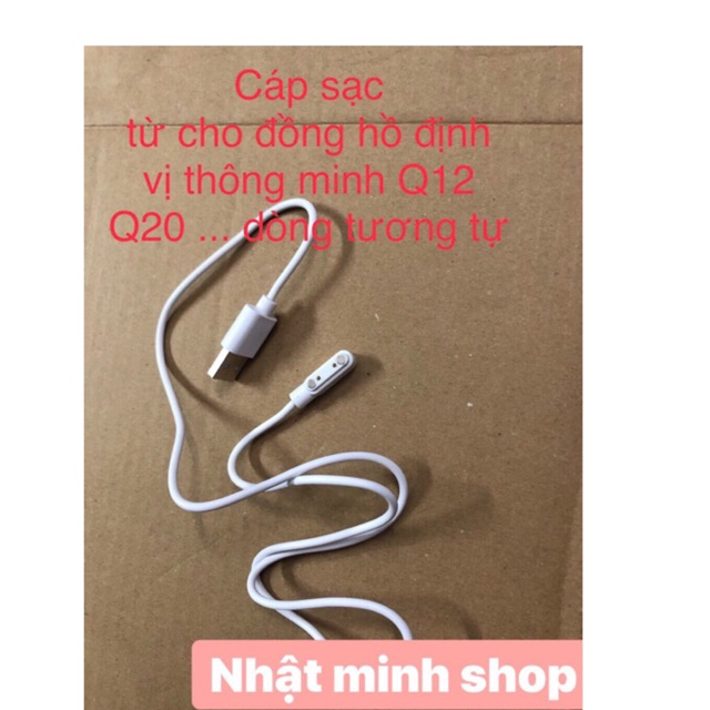 Cáp sạc Từ cho đồng hồ thông minh Q20 Q12 hoặc các loại tương tự