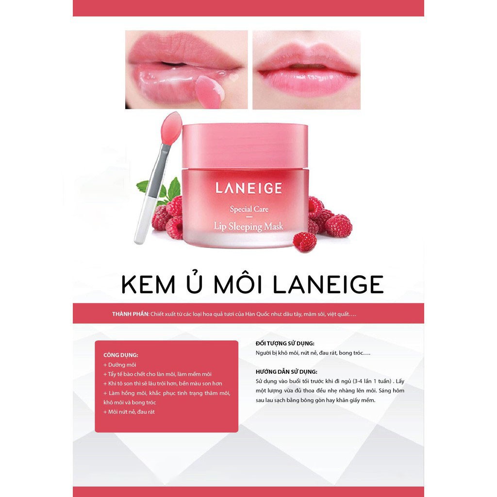 Mặt nạ ngủ môi Laneige Lip Sleeping Mask Berry 20g | BigBuy360 - bigbuy360.vn