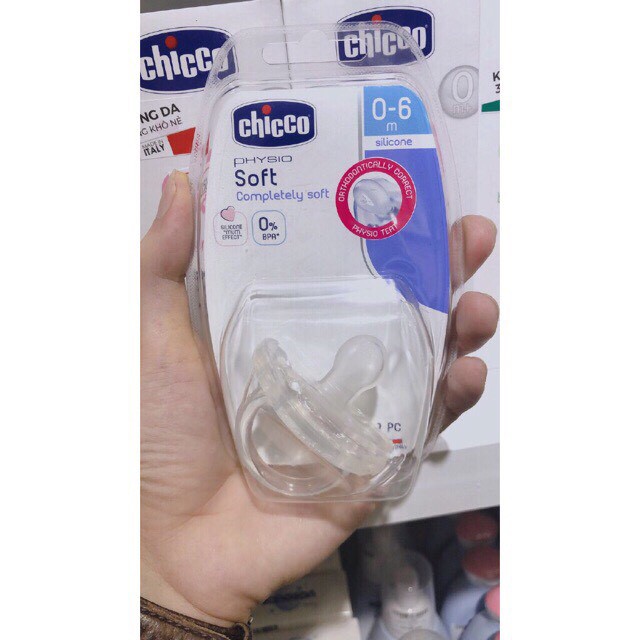 Ty ngậm Silicon Physio Soft 0M+, 6M+ Chicco