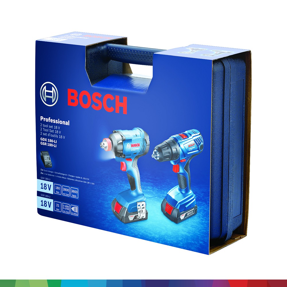 [CHÍNH HÃNG] Máy Khoan Vặn Vít Dùng Pin Bosch GSR 180-LI - Phụ Kiện MỚI, Giá Đại Lý Cấp1, Bảo Hành Tại TTBH Toàn Quốc