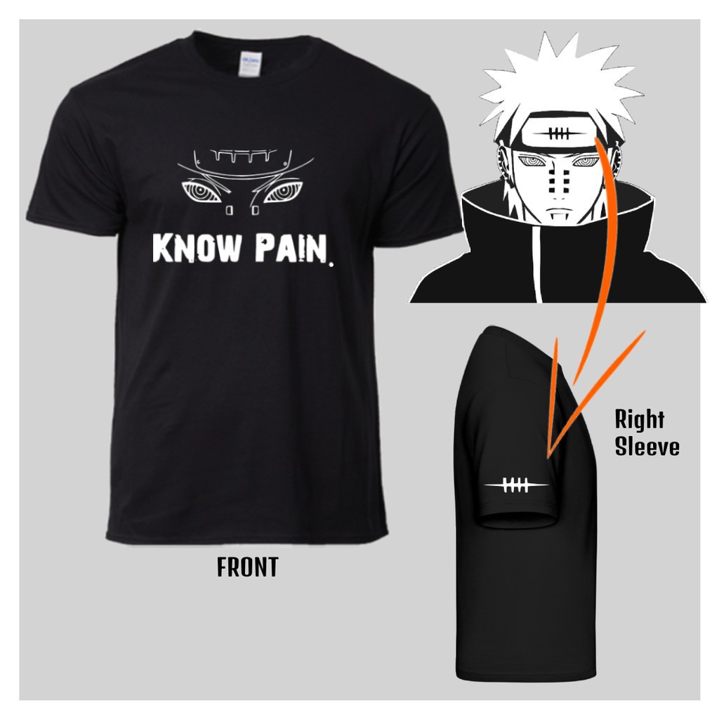 BST ÁO thun Anime Naruto ao Nagato Know Pain cực ngầu siêu chất
