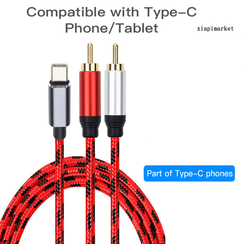 Cáp Chuyển Đổi Từ Cổng Type C Sang 2 Rca