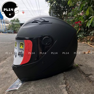 Nón bảo hiểm agu fullface đen nhám tặng kèm túi đựng nón