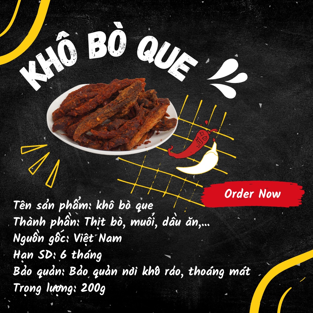 Khô bò que HUYỀN HUHO AV39 | BigBuy360 - bigbuy360.vn