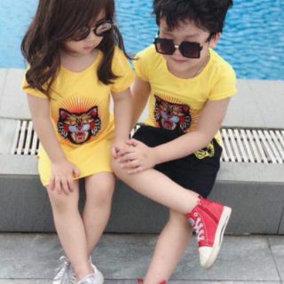 Bộ hổ thêu bé trai