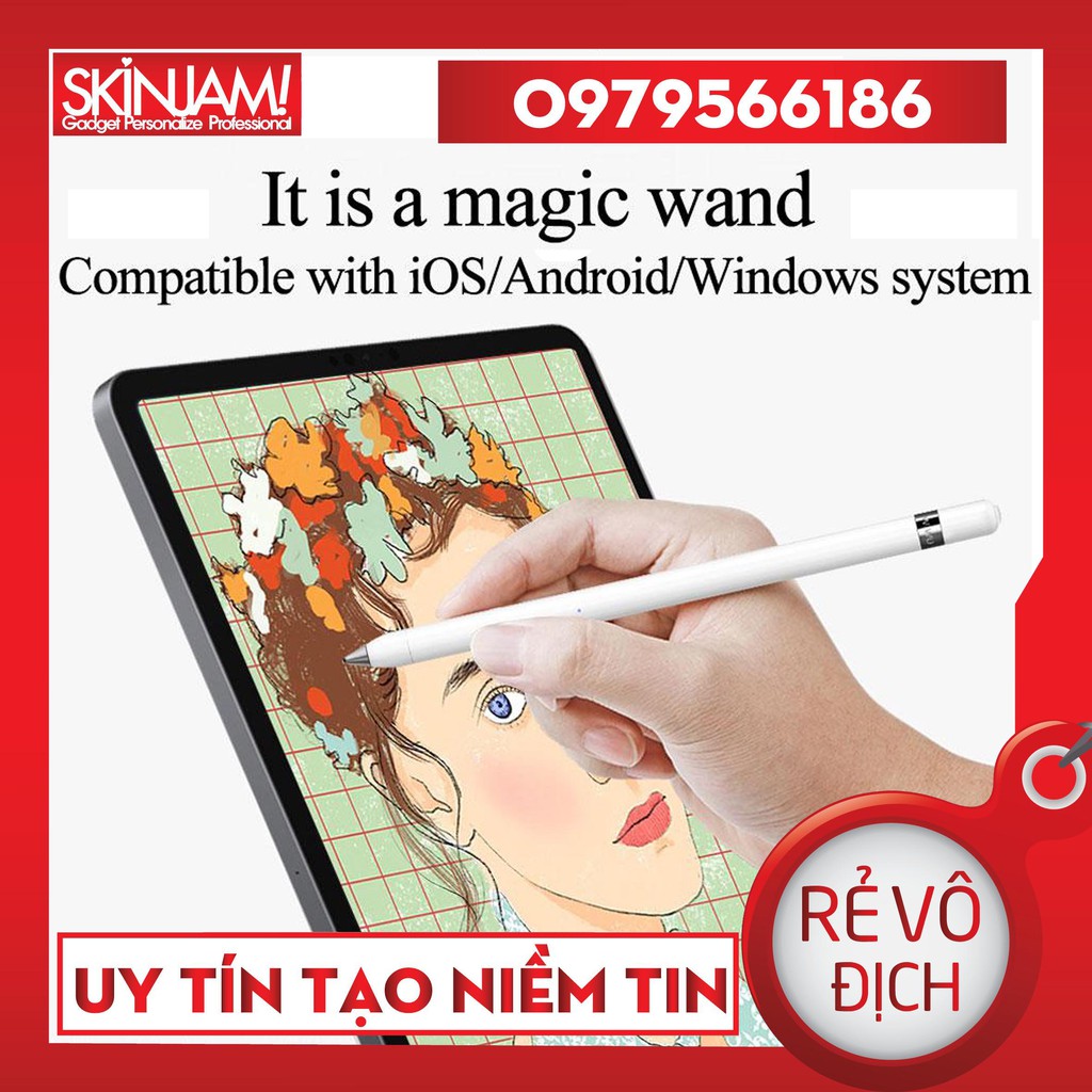 Bút Cảm Ứng Chính Hãng Wiwu Pencil X/  PICASO Active Stylus -P339 Touch Pen , IOS/Androi/Window Rất Nhạy Luôn