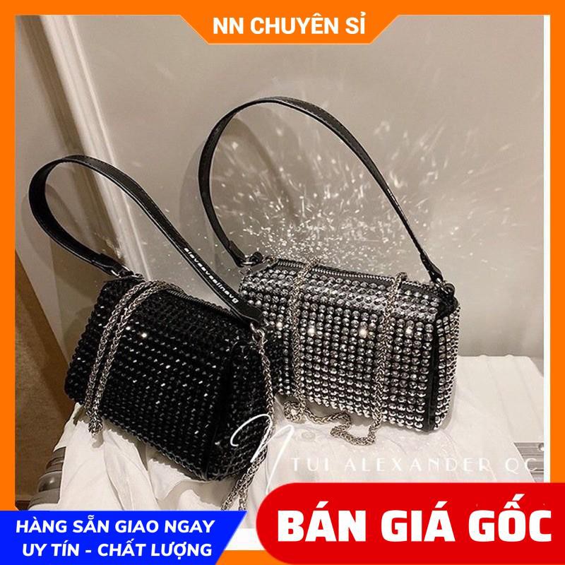 ( VIDEO THẬT) TÚI ĐÍNH ĐÁ LẤP LÁNH (ĐÁ RỜI KHÔNG PHẢI ĐÁ DÁN) - TÚI KẸP NÁCH SANG CHẢNH HN111 ⚡CÓ KÈM VIDEO⚡