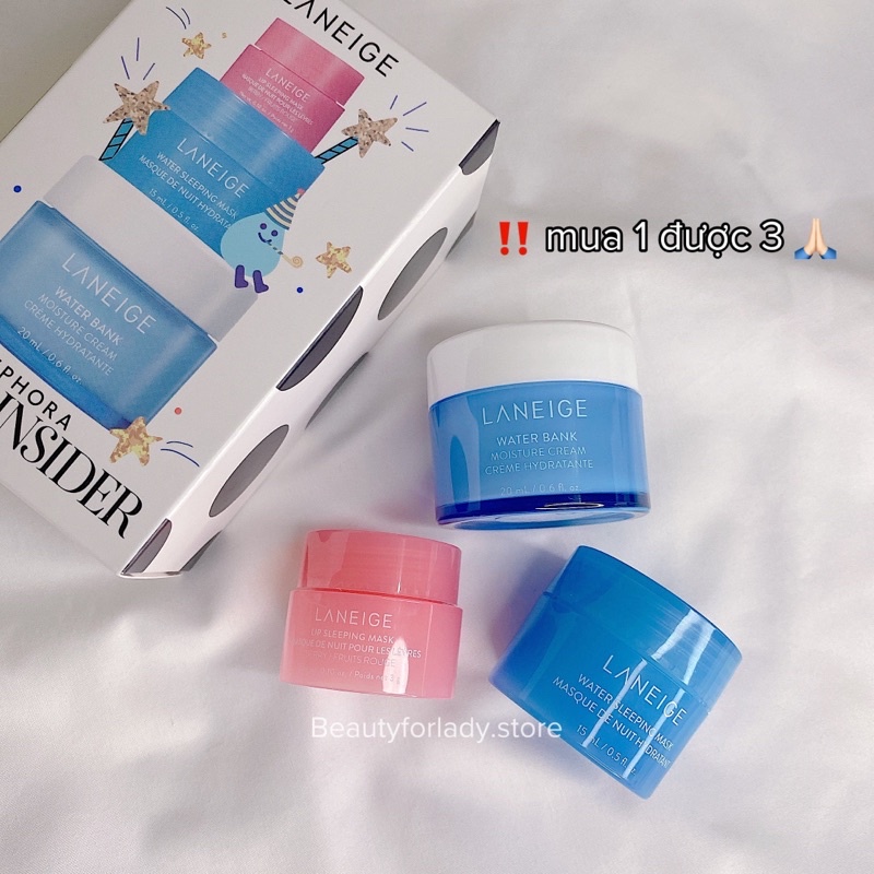 BỘ DƯỠNG ẨM 3 MÓN LANEIGE SĂN SALE ♥️