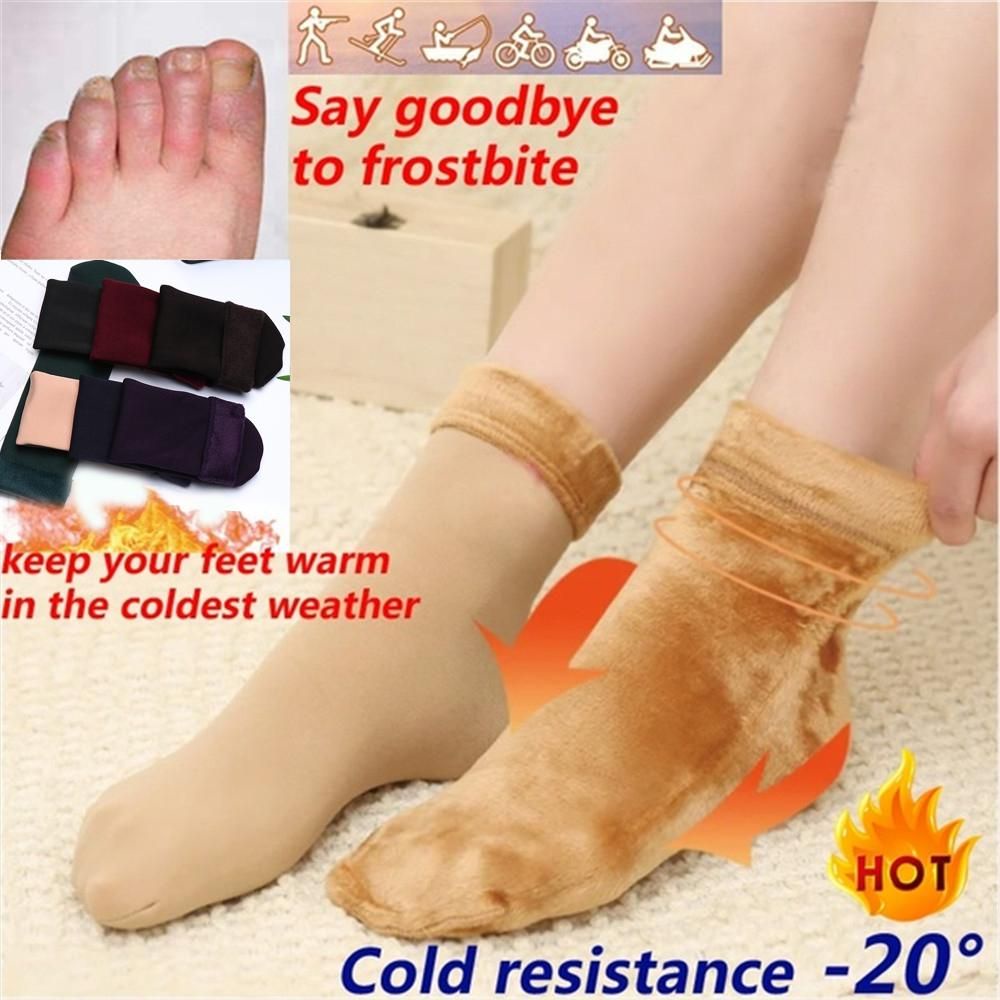 Vớ Nhung Dày Giữ Ấm Mùa Thu Đông Nhiều Màu Sắc Cho Nam Nữ