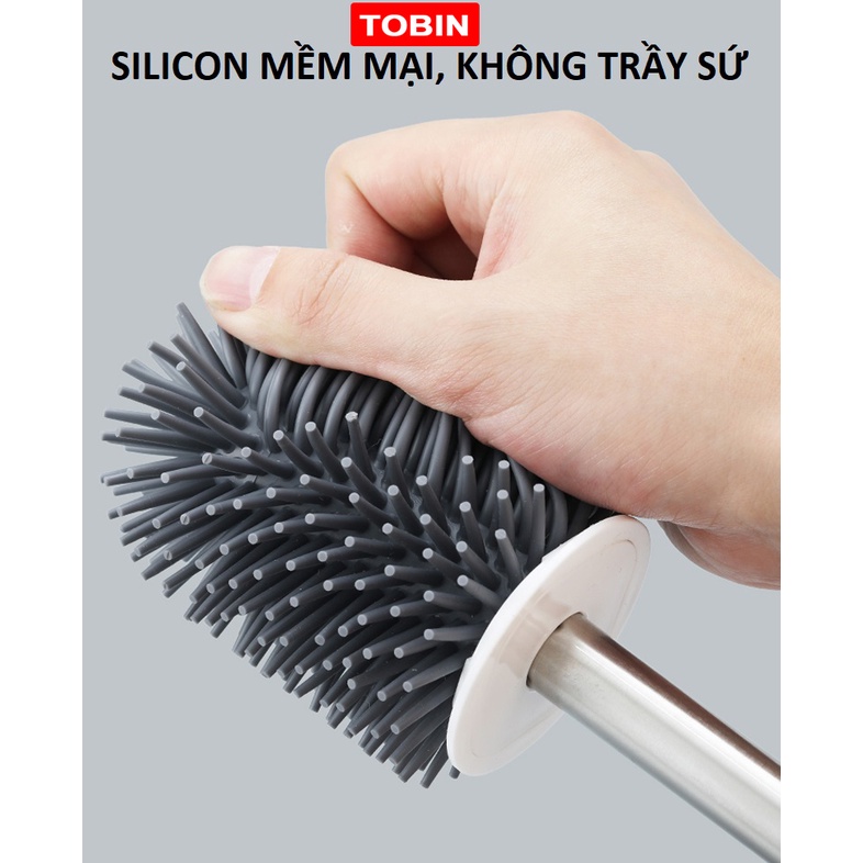 Cọ bồn cầu Silicon Cao Cấp treo tường hoặc để sàn TOBIN