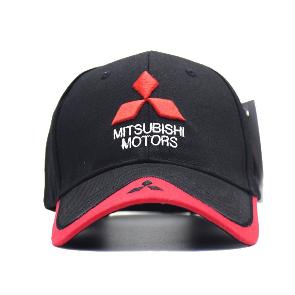 Mũ lưỡi trai in logo Mitsubishi 3D đơn giản thời trang