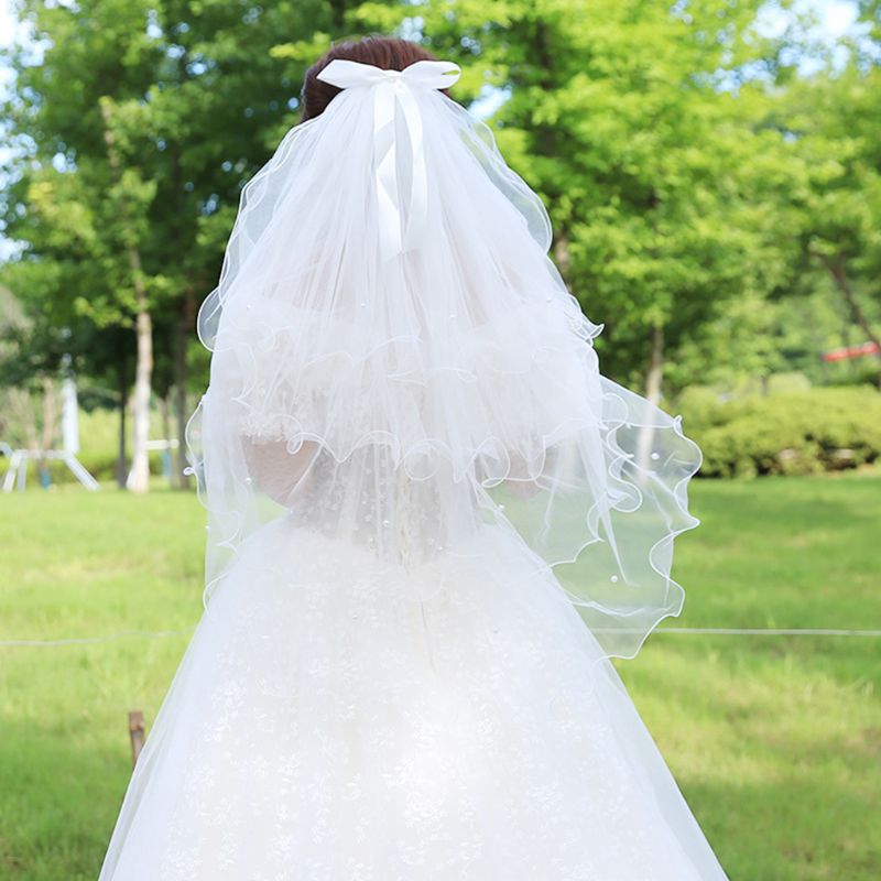 Khăn Voan 4 Lớp Cho Cô Dâu Thiết Kế Đẹp Mắt