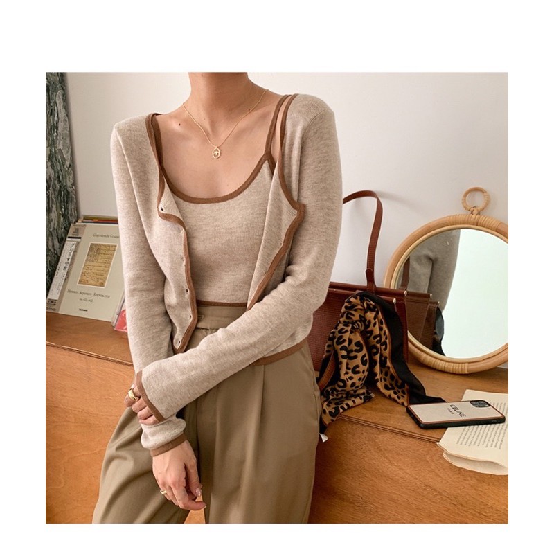 Áo Cardigan Nữ Dài tay Ulzzang Thu Đông Hàn Quốc Áo Cardigan Nữ Tay dài Thời trang | BigBuy360 - bigbuy360.vn