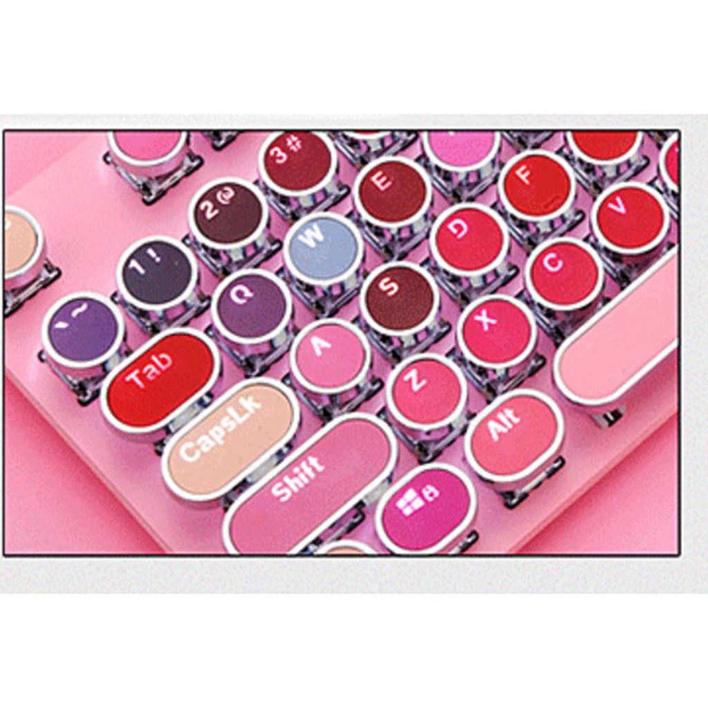 Phím cơ 104 phím tròn mạ điện PBT trong suốt cho bàn phím cơ
