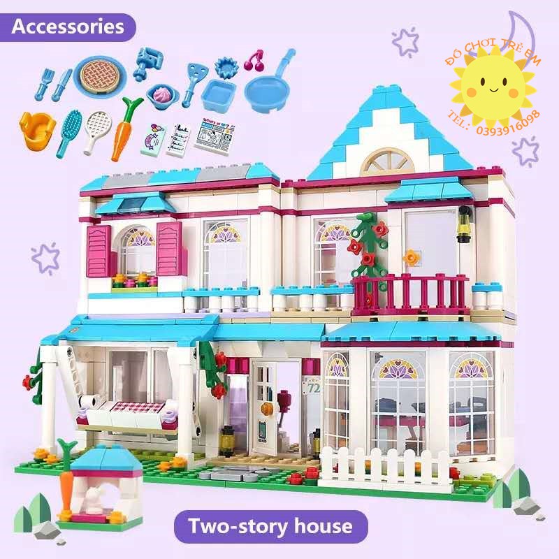 [Mã LIFE0503TOYS1 giảm 10% đơn 150k] Đồ chơi Lắp ghép Mô hình Bela 10612 Ngôi nhà của Stephanie