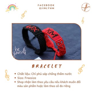 Vòng tay đan chữ theo yêu cầu - CHAT với shop trước khi đặt hàng