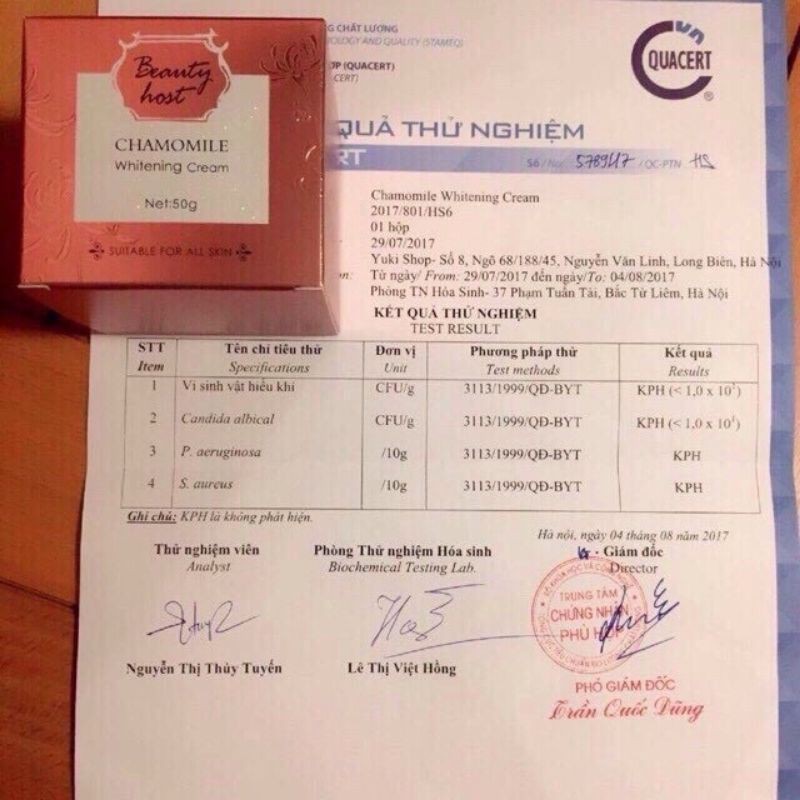 Kem tái tạo Chamomile hồng sâm