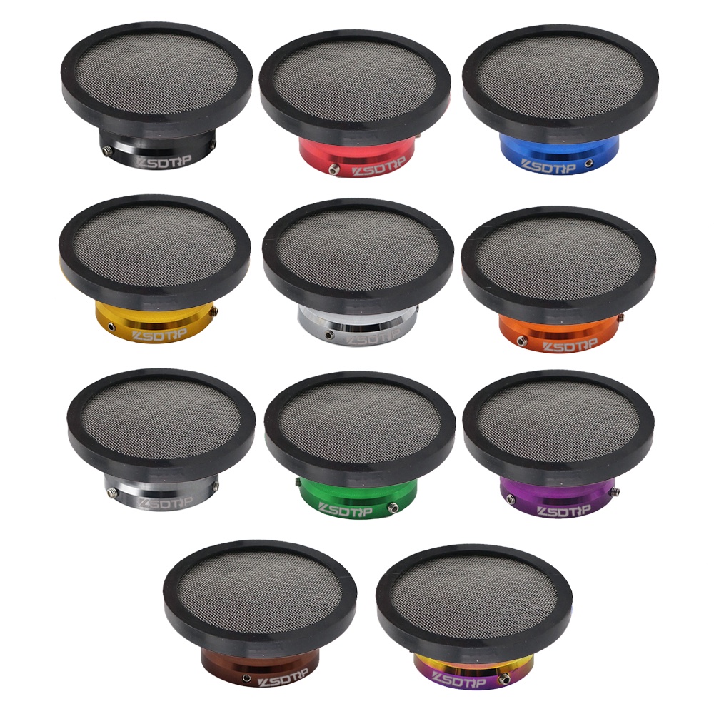 Universal 50mm Motorcycle Air Filter Wind Horn Cup Alloy Trumpet with Guaze High Flow Intake Pipe Modified Scooter