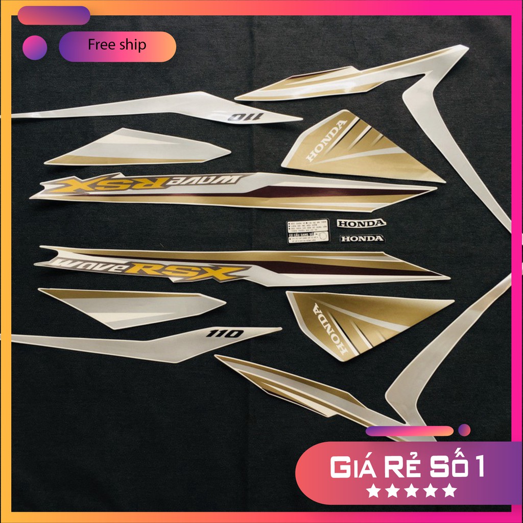 [GIÁ GỐC] Nguyên bộ tem 3 lớp like zin cao cấp cho xe WAVE RSX