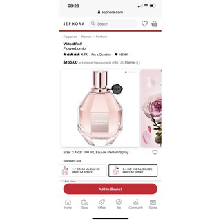 [Auth] Nước hoa Viktor Rolf FlowerBomb mini