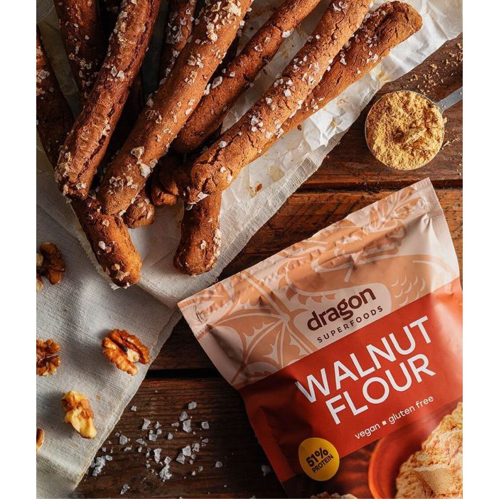 Bột hạt óc chó hữu cơ (Organic Walnut Flour) - Dragon Superfoods - 200g - HCMShop