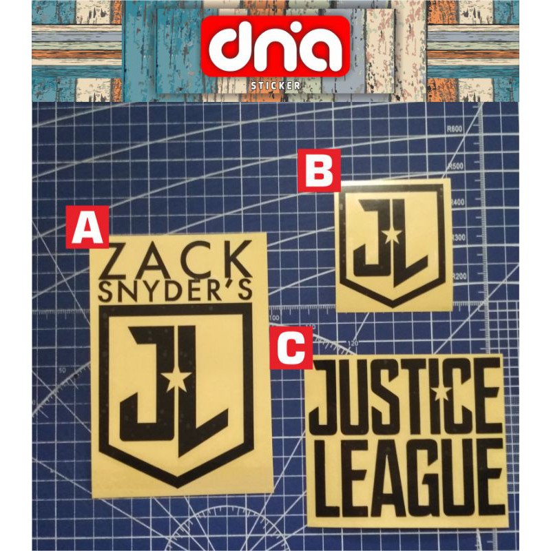 Miếng Dán Logo Justice League Trang Trí