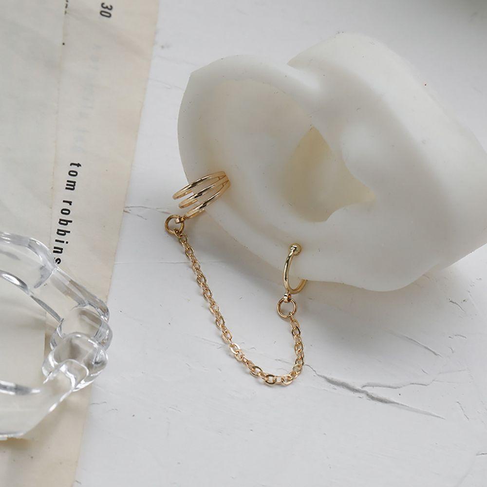 Bông Tai Xích Dáng Dài Bằng Hợp Kim Phong Cách Hàn Quốc Dành Cho Nữ