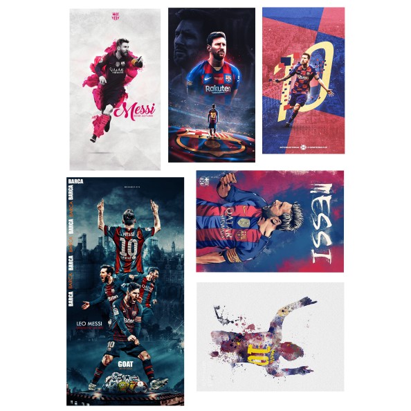 Bộ 30 STICKER hình dán LIONEL MESSI