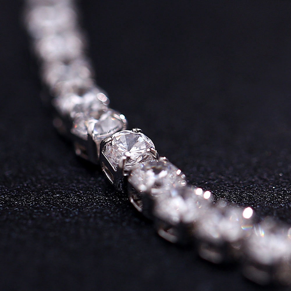 ALLGOODS Party Lady White Wedding AAA Cubic Zircon Chain Bracelet