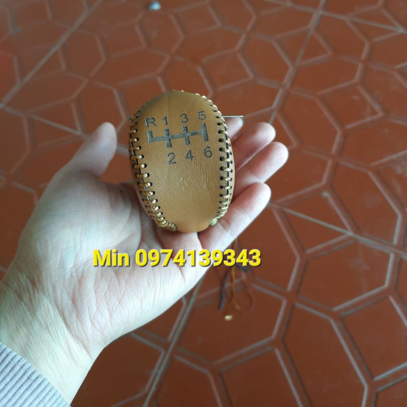 UY TÍN] Bọc da cần số xe Ford transit 16 chỗ da bò thật, bọc củ số Ford Transit số sàn, bao da cần số xe Ford Transit