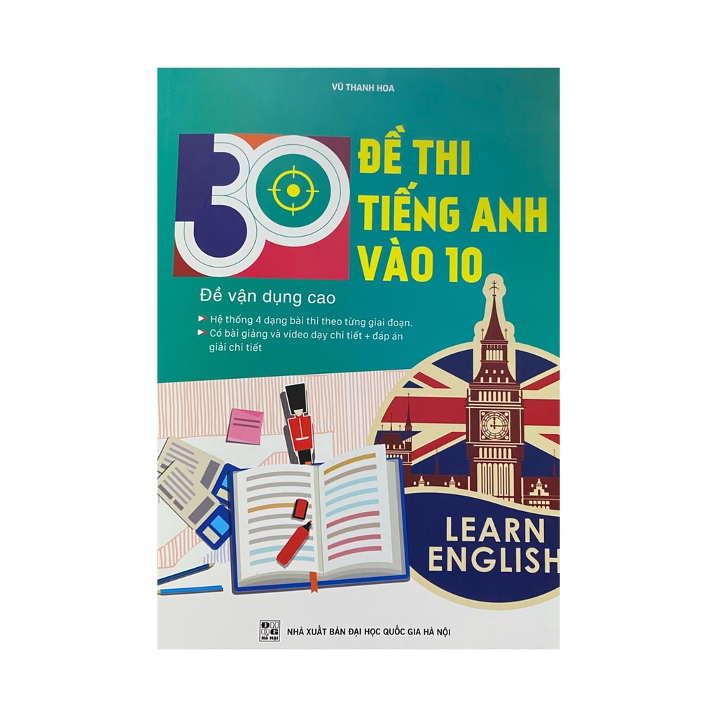 Sách - 30 đề thi tiếng anh vào 10 ( Vũ Thanh Hoa )