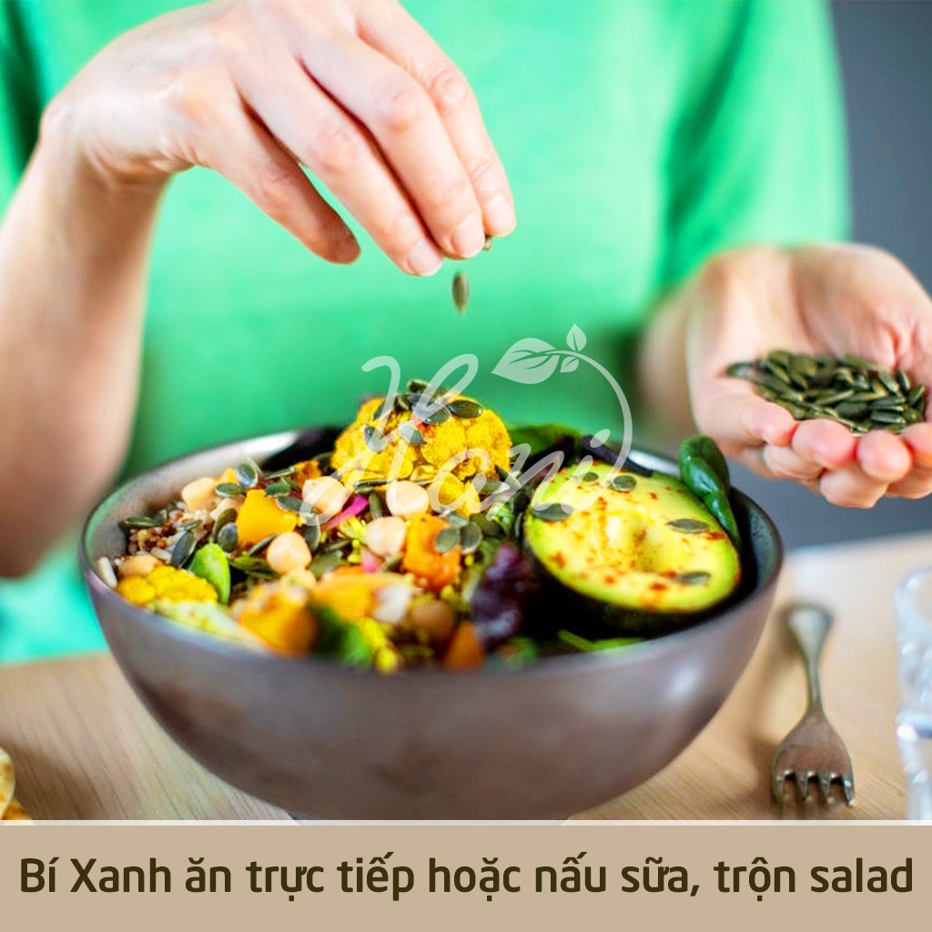 500g nhân bí xanh Ấn Độ ( Sống/ Rang Chín) nguyên vị, béo thơm Hani Food