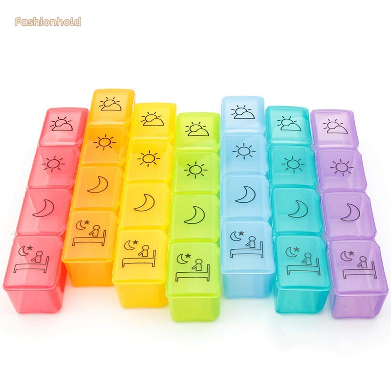 Hộp Đựng Thuốc 7 Ngày / 4 Thời Gian Tiện Lợi | BigBuy360 - bigbuy360.vn