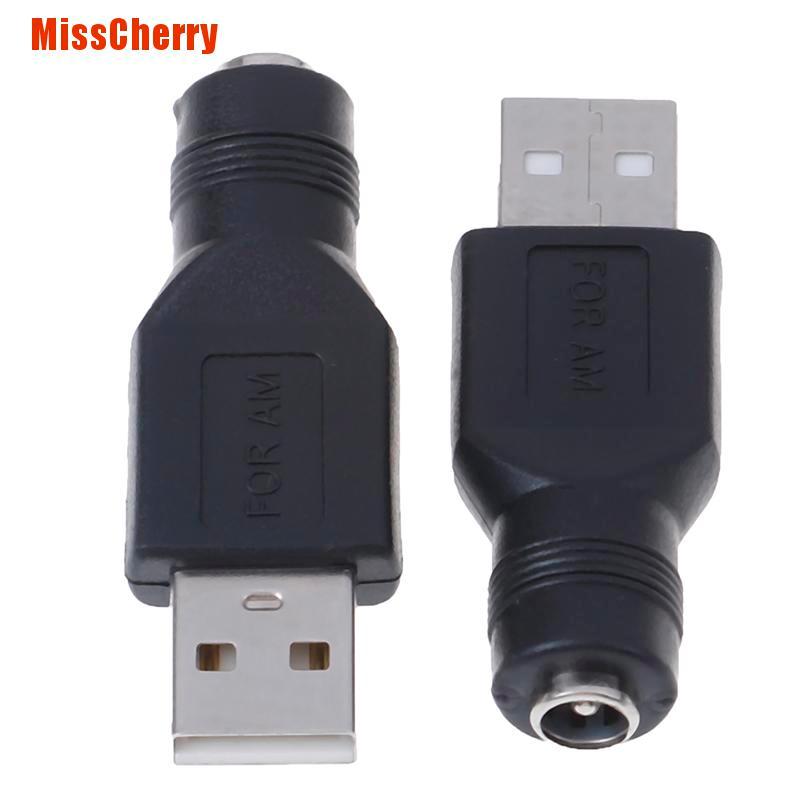 DC POWER Bộ 2 Đầu Chuyển Đổi Usb Cái Sang 5.5mm X 2.1mm