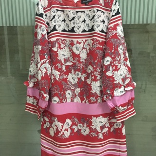 Đầm Zara suông họa tiết boho retro (ảnh thật)
