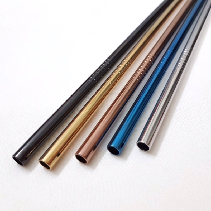 Ống hút inox nhiều màu loại dài