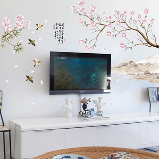 Decal dán tường - Giấy dán tường - Nhành hoa xuân - flowerdecal