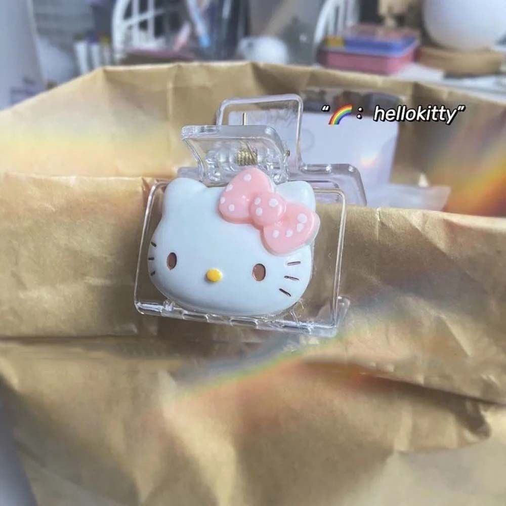 Kẹp Tóc Trong Suốt Họa Tiết Hoạt Hình Phong Cách Lolita Cho Nữ